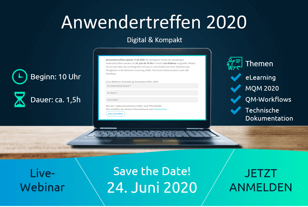 Presentation of all information about the digital & compact user meeting 2020
