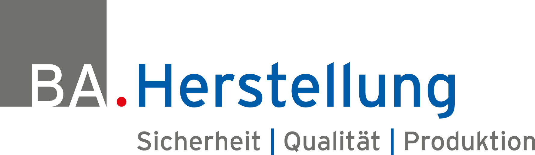 Darstellung des Logos von BA. Herstellung