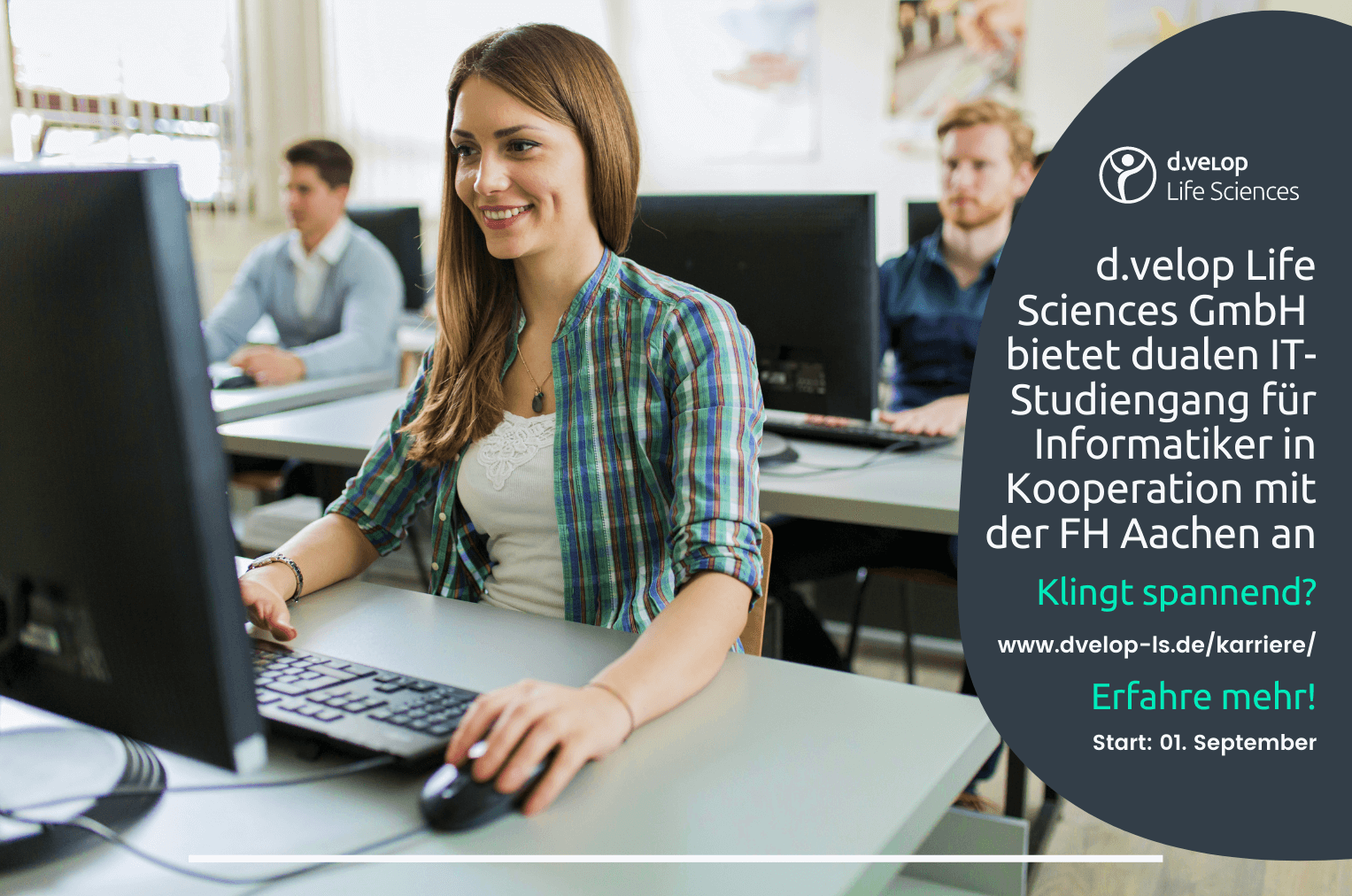 Digital Life Sciences GmbH bietet dualen IT-Studiengang für Informatiker in Kooperation mit der FH Aachen an