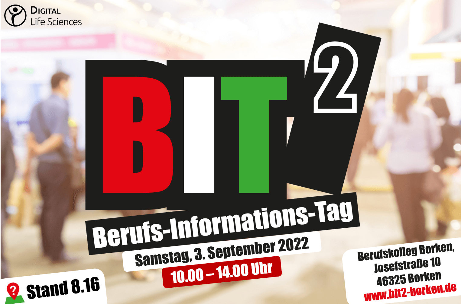 Digital Life Sciences auf dem Berufsinformationstag BIT2 in Borken am 3. September 2022
