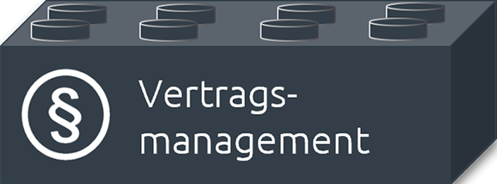 Abbildung der Kachel Vertragsmanagement von unserem Dokumentenmanagementsystem