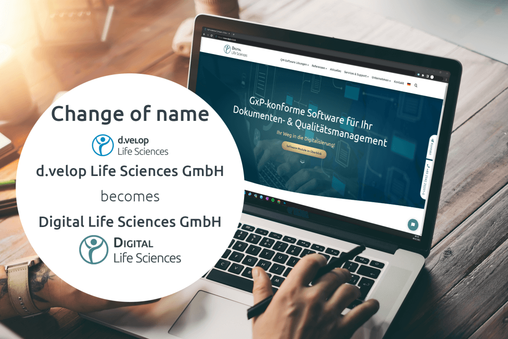 Change of name Digital Life Sciences GmbH becomes Digital Life Sciences GmbH