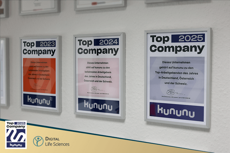 Digital Life Sciences GmbH als Top Company 2025 ausgezeichnet