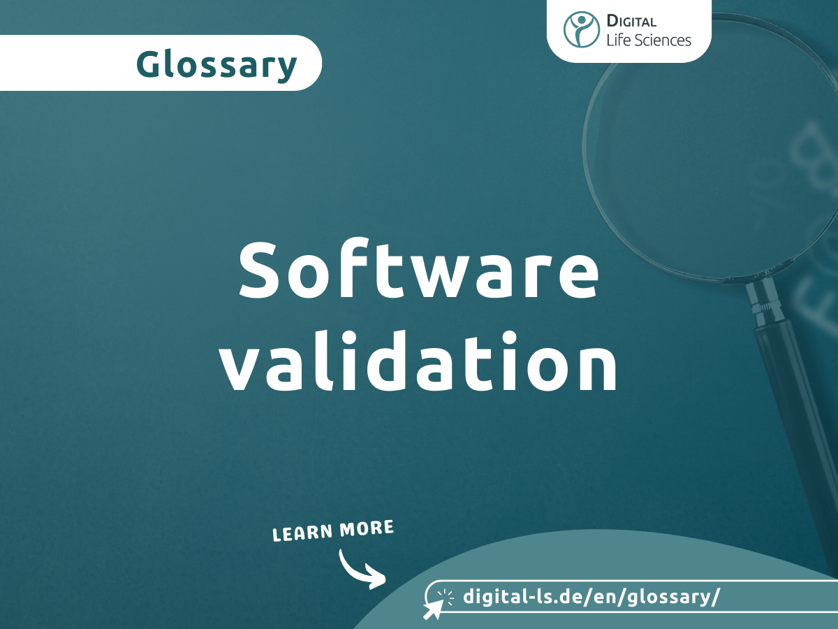 Glossary contribution on the topic of software validation