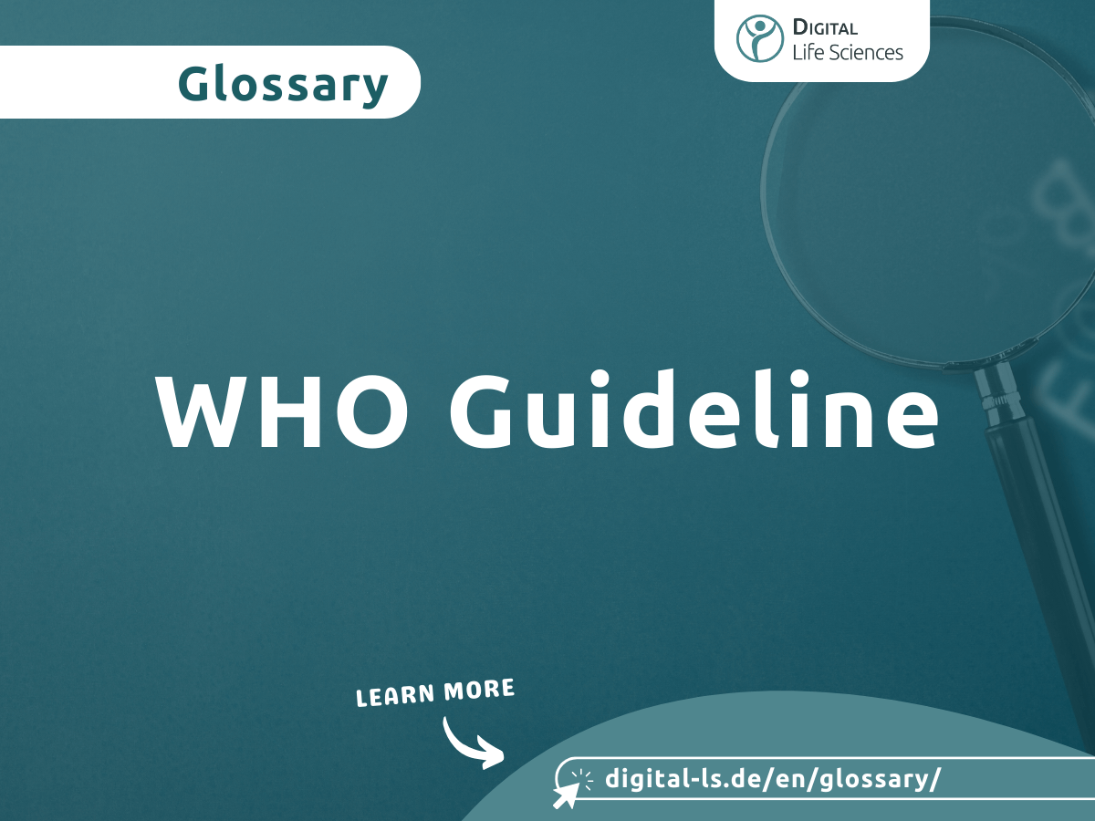 Glossary contribution on the WHO guideline