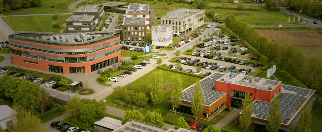 Aufnahme vom d.velop Campus in Gescher