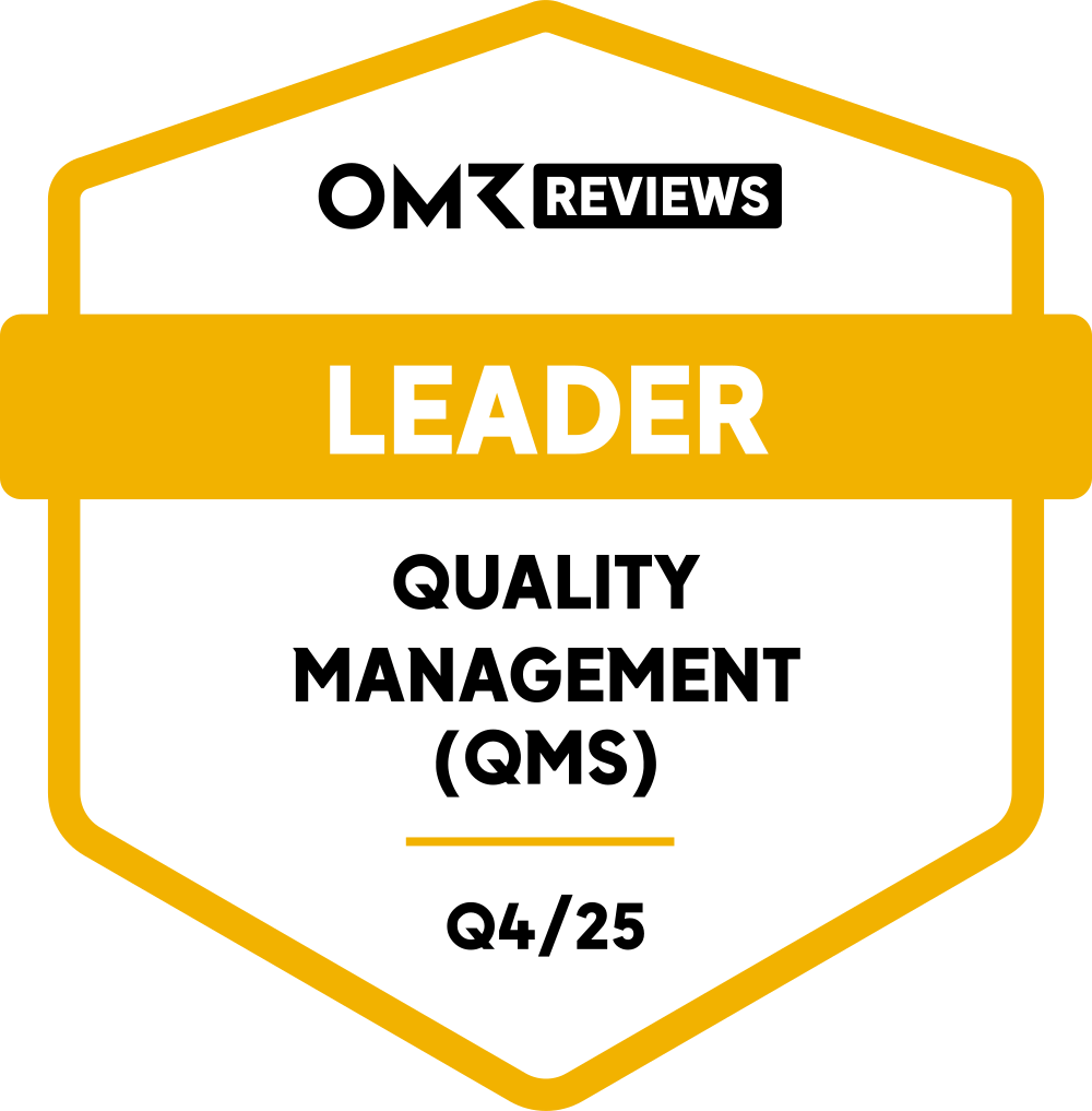 OMR Reviews Badge Leader Quality Management (QMS) 04/25