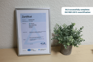 DLS successfully passes ISO 9001:2015 re-certification